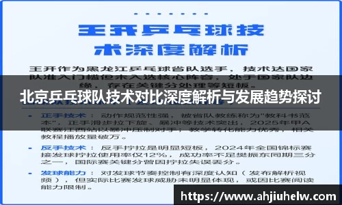 北京乒乓球队技术对比深度解析与发展趋势探讨